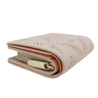 LOUIS VUITTON ルイ・ヴィトン ポルトフォイユ・クレア 二つ折り財布 マヒナ ブルームグレー M13470 モノグラムマヒナ レディース 【中古】