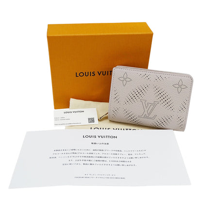 LOUIS VUITTON ルイ・ヴィトン ポルトフォイユ・クレア 二つ折り財布 マヒナ ブルームグレー M13470 モノグラムマヒナ レディース 【中古】
