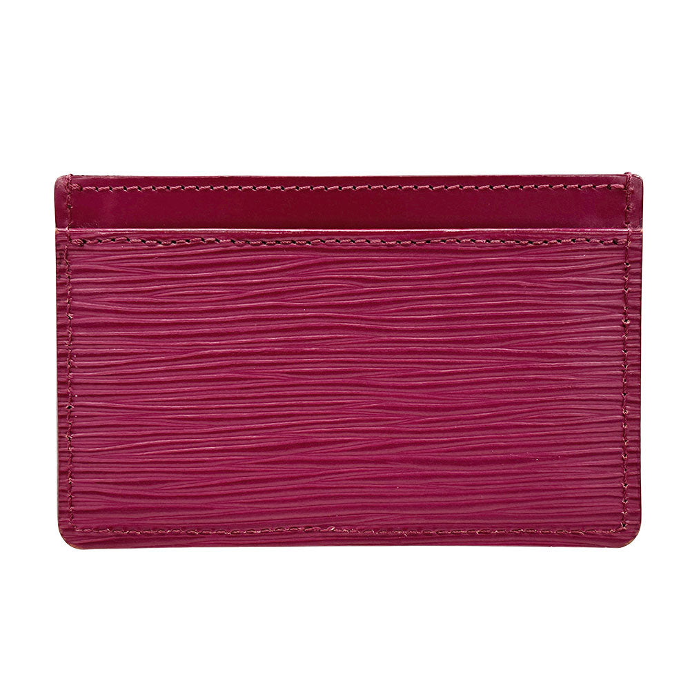 LOUIS VUITTON ルイ・ヴィトン ポルトカルト・サーンプル カードケース エピ フューシャ M60327 エピレザー レディース 【中古】