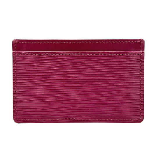 LOUIS VUITTON ルイ・ヴィトン ポルトカルト・サーンプル カードケース エピ フューシャ M60327 エピレザー レディース 【中古】