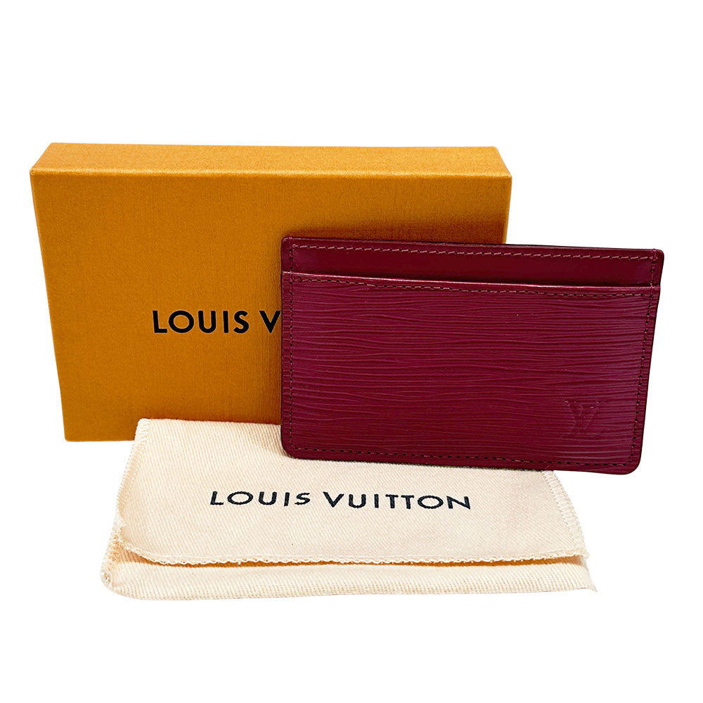 LOUIS VUITTON ルイ・ヴィトン ポルトカルト・サーンプル カードケース エピ フューシャ M60327 エピレザー レディース 【中古】