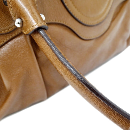Ferragamo フェラガモ ショルダーバッグ ガンチーニ ブラウン レザー レディース 【中古】