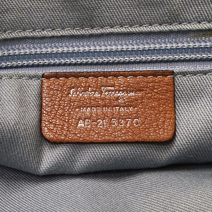 Ferragamo フェラガモ ショルダーバッグ ガンチーニ ブラウン レザー レディース 【中古】