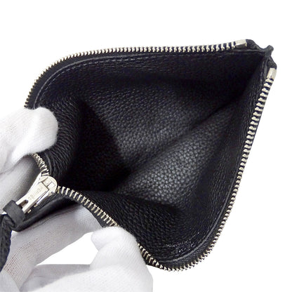 HERMES エルメス ドゴン GM 長財布 ブラック シルバー金具 トゴ レディース メンズ 【中古】