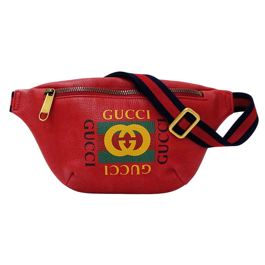 GUCCI グッチ ボディ・ウエストバッグ シェリー レッド 527792 レザー レディース メンズ 【中古】