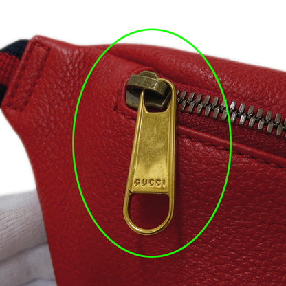 GUCCI グッチ ボディ・ウエストバッグ シェリー レッド 527792 レザー レディース メンズ 【中古】