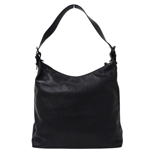 CHANEL シャネル ショルダーバッグ ブラック レザー レディース 【中古】