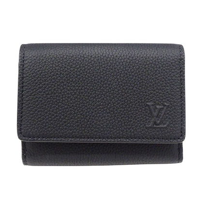 LOUIS VUITTON ルイ・ヴィトン ヴィクター・ウォレット 三つ折り財布 アエログラム ノワール M26250 メンズ 【中古】