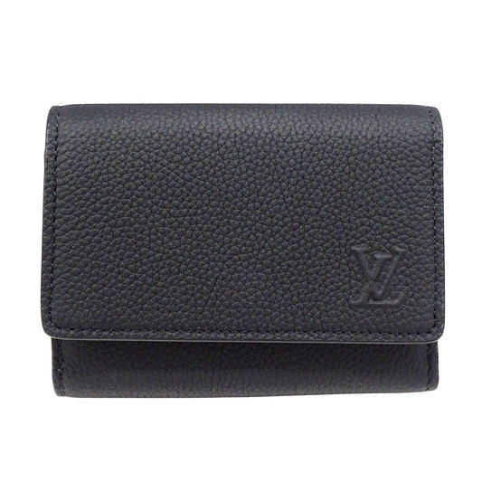 LOUIS VUITTON ルイ・ヴィトン ヴィクター・ウォレット 三つ折り財布 アエログラム ノワール M26250 メンズ 【中古】