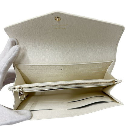 LOUIS VUITTON ルイ・ヴィトン ポルトフォイユ サラ スィート エスケープ 長財布 モノグラム アンプラント ミルキーホワイト M27740 モノグラムアンプラント レディース 【中古】