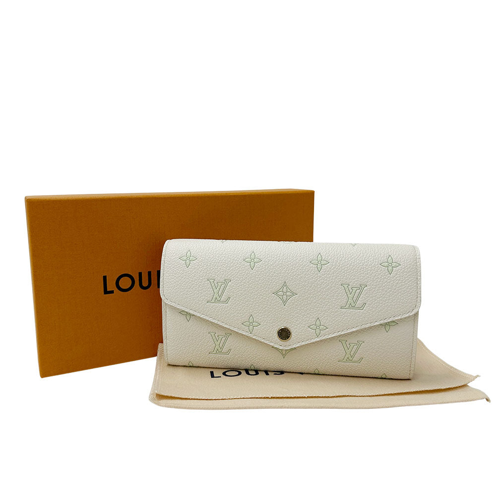LOUIS VUITTON ルイ・ヴィトン ポルトフォイユ サラ スィート エスケープ 長財布 モノグラム アンプラント ミルキーホワイト M27740 モノグラムアンプラント レディース 【中古】