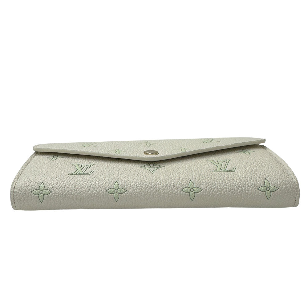 LOUIS VUITTON ルイ・ヴィトン ポルトフォイユ サラ スィート エスケープ 長財布 モノグラム アンプラント ミルキーホワイト M27740 モノグラムアンプラント レディース 【中古】