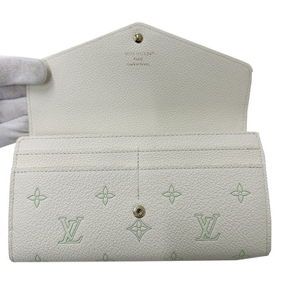 LOUIS VUITTON ルイ・ヴィトン ポルトフォイユ サラ スィート エスケープ 長財布 モノグラム アンプラント ミルキーホワイト M27740 モノグラムアンプラント レディース 【中古】