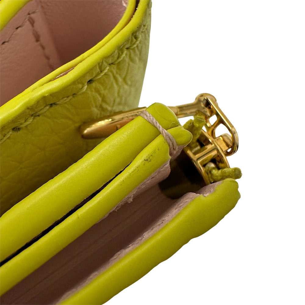 LOUIS VUITTON ルイ・ヴィトン トリヨン ポルトフォイユカプシーヌ XS 三つ折り財布 セドラ M81230 レザー レディース 【中古】