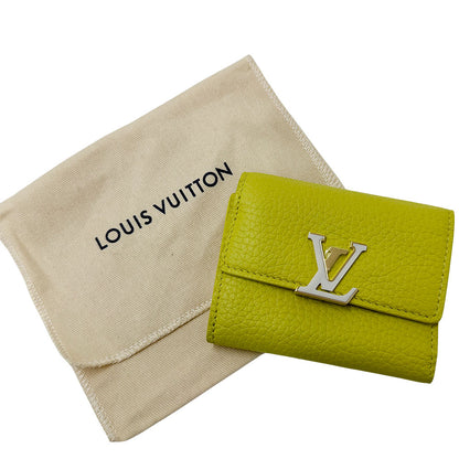 LOUIS VUITTON ルイ・ヴィトン トリヨン ポルトフォイユカプシーヌ XS 三つ折り財布 セドラ M81230 レザー レディース 【中古】