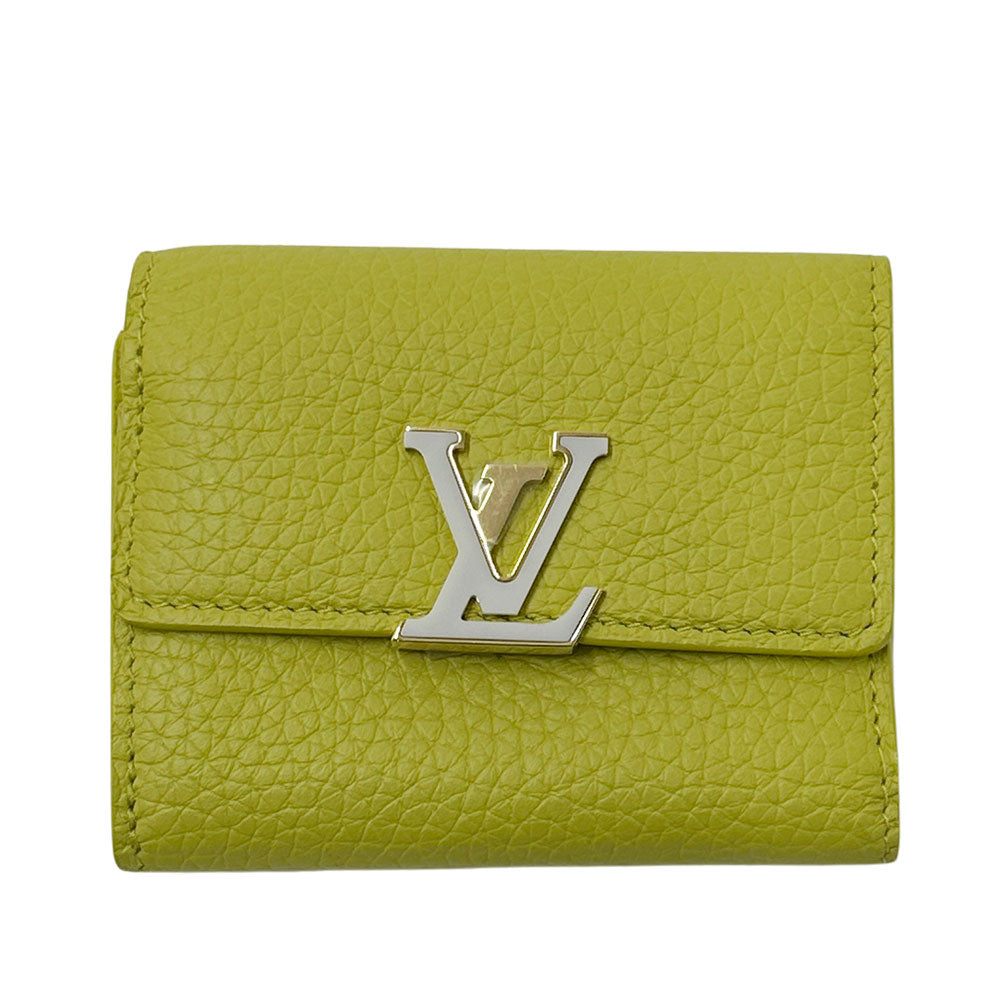 LOUIS VUITTON ルイ・ヴィトン トリヨン ポルトフォイユカプシーヌ XS 三つ折り財布 セドラ M81230 レザー レディース 【中古】