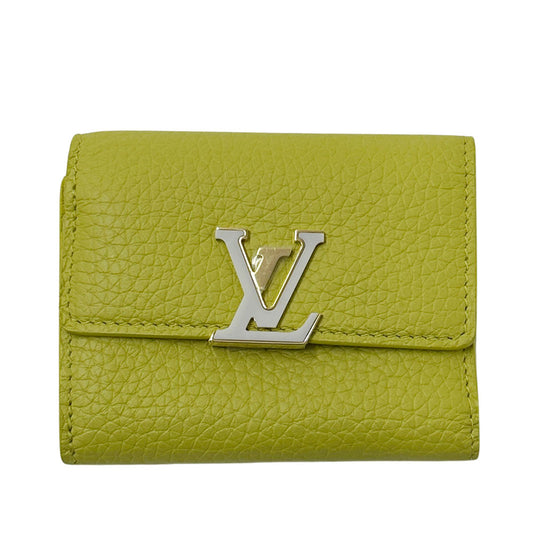 LOUIS VUITTON ルイ・ヴィトン トリヨン ポルトフォイユカプシーヌ XS 三つ折り財布 セドラ M81230 レザー レディース 【中古】