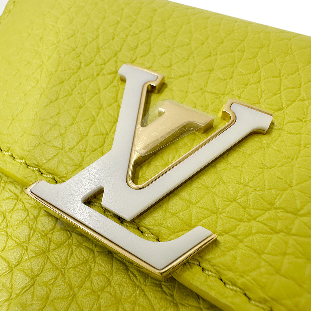 LOUIS VUITTON ルイ・ヴィトン トリヨン ポルトフォイユカプシーヌ XS 三つ折り財布 セドラ M81230 レザー レディース 【中古】