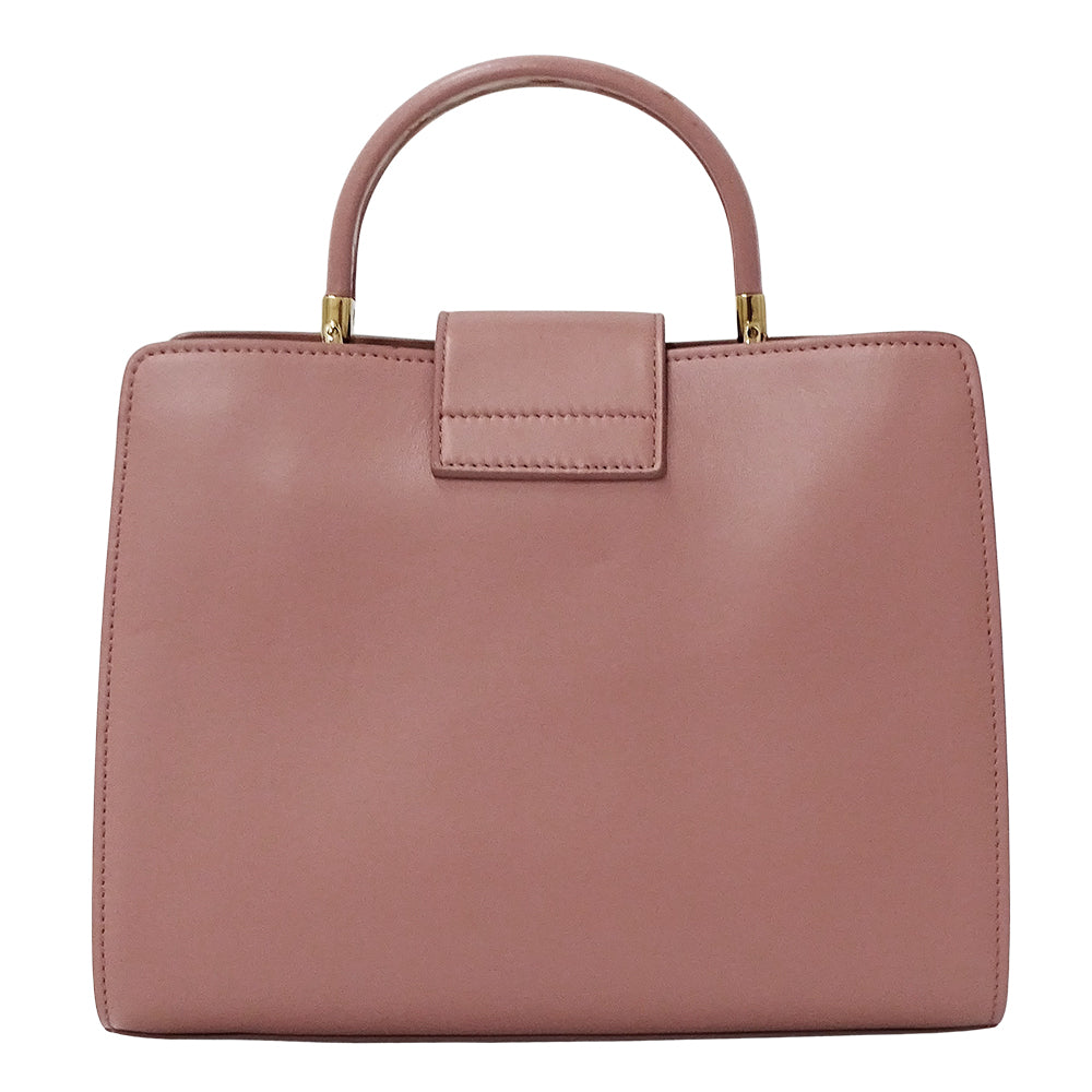 Ferragamo フェラガモ 2wayバッグ ガンチーニ ピンク レザー レディース 【中古】