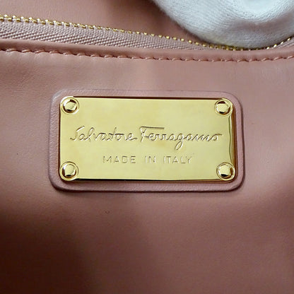 Ferragamo フェラガモ 2wayバッグ ガンチーニ ピンク レザー レディース 【中古】