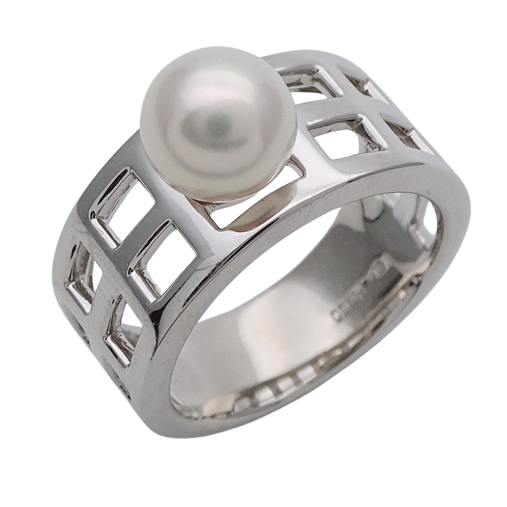 MIKIMOTO ミキモト リング 指輪 PT950 パール プラチナ レディース 【中古】
