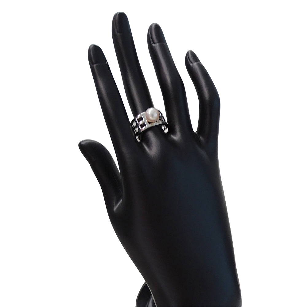 MIKIMOTO ミキモト リング 指輪 PT950 パール プラチナ レディース 【中古】