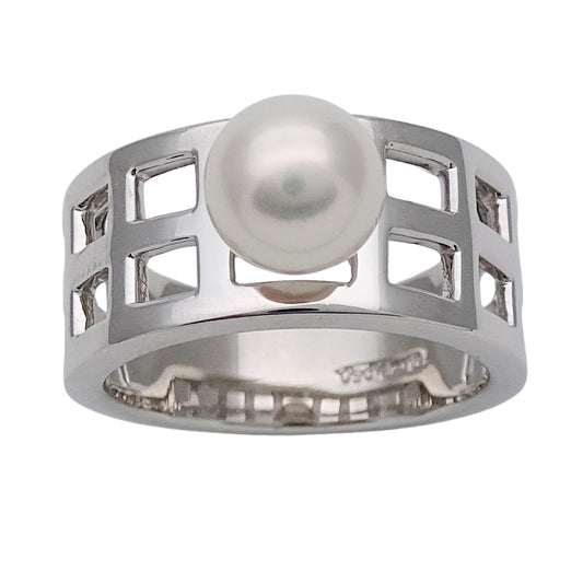 MIKIMOTO ミキモト リング 指輪 PT950 パール プラチナ レディース 【中古】