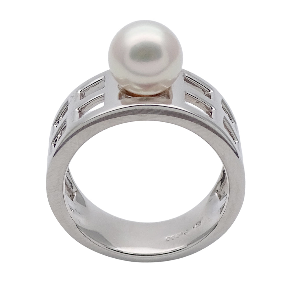 MIKIMOTO ミキモト リング 指輪 PT950 パール プラチナ レディース 【中古】