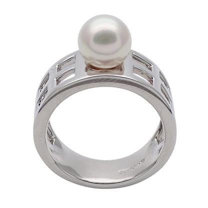 MIKIMOTO ミキモト リング 指輪 PT950 パール プラチナ レディース 【中古】