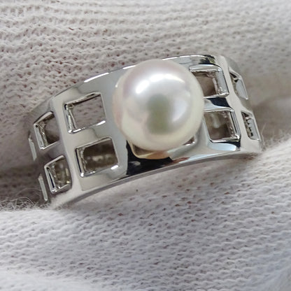 MIKIMOTO ミキモト リング 指輪 PT950 パール プラチナ レディース 【中古】