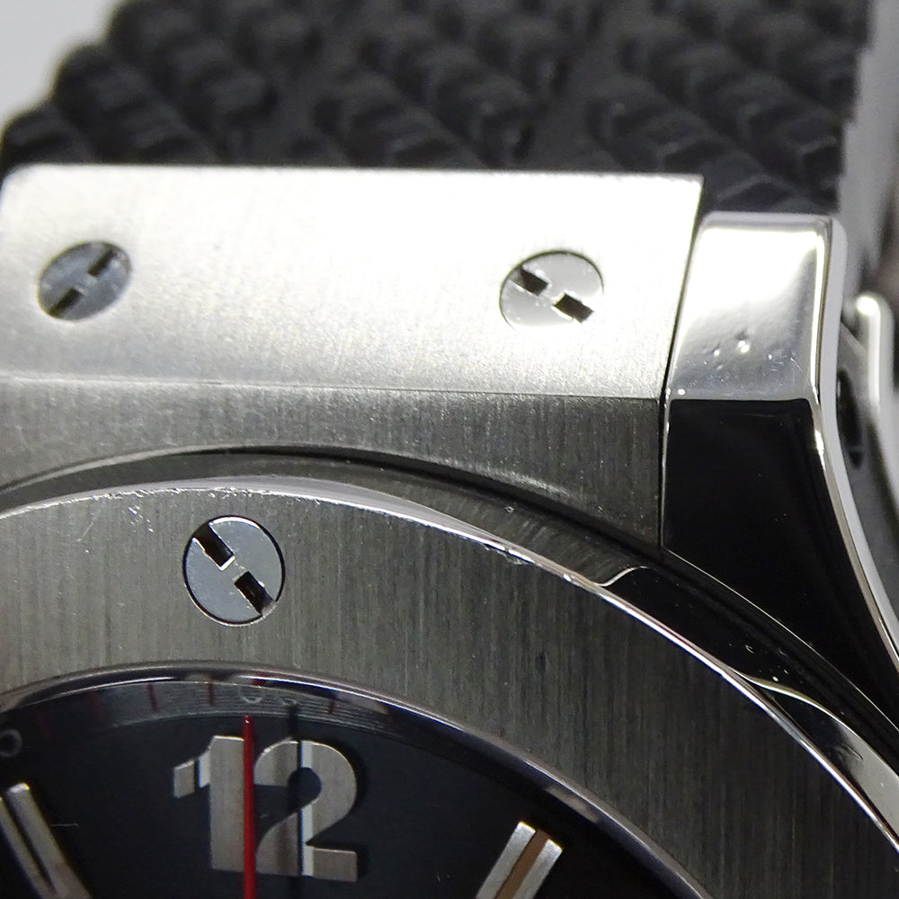 HUBLOT ウブロ ビッグバン 301.SX.130.RX メンズ 腕時計 クロノグラフ デイト 自動巻き AT ステンレス SS ラバー 磨き済み 【中古】