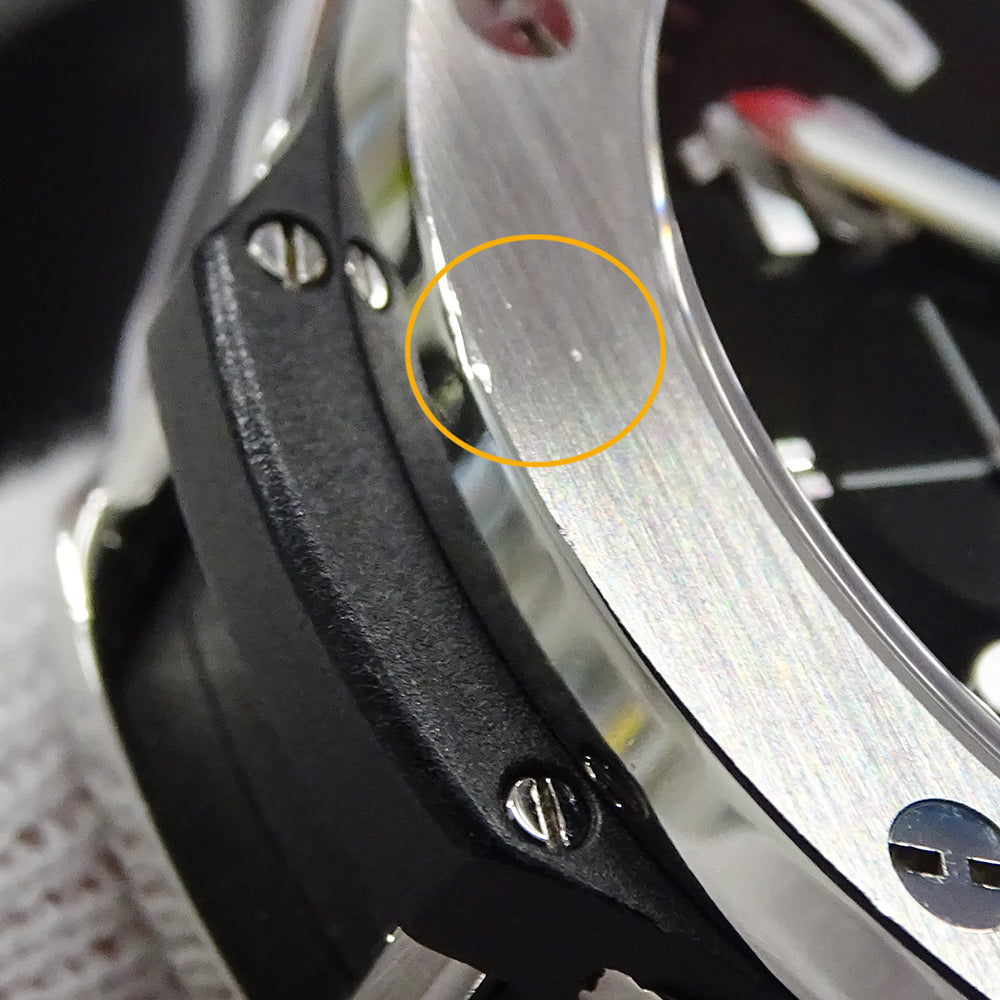 HUBLOT ウブロ ビッグバン 301.SX.130.RX メンズ 腕時計 クロノグラフ デイト 自動巻き AT ステンレス SS ラバー 磨き済み 【中古】