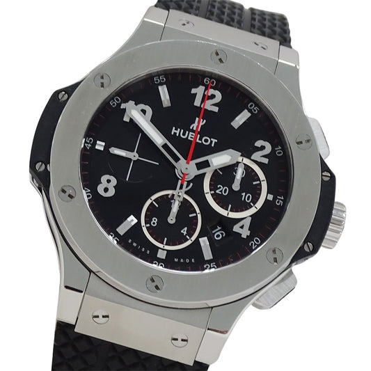 HUBLOT ウブロ ビッグバン 301.SX.130.RX メンズ 腕時計 クロノグラフ デイト 自動巻き AT ステンレス SS ラバー 磨き済み 【中古】