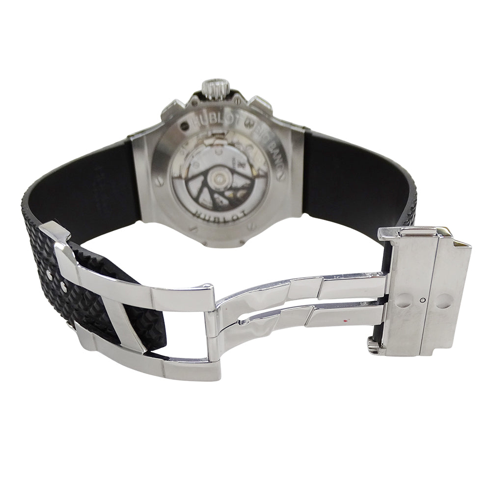 HUBLOT ウブロ ビッグバン 301.SX.130.RX メンズ 腕時計 クロノグラフ デイト 自動巻き AT ステンレス SS ラバー 磨き済み 【中古】