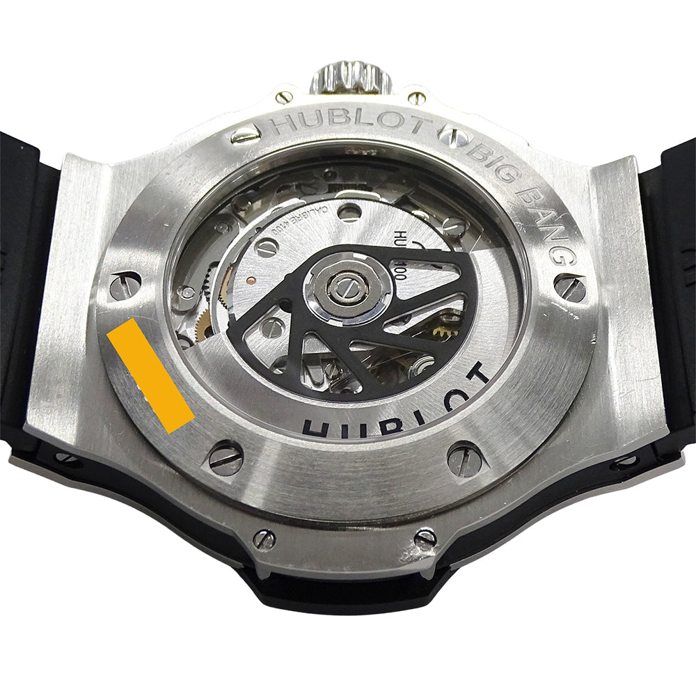 HUBLOT ウブロ ビッグバン 301.SX.130.RX メンズ 腕時計 クロノグラフ デイト 自動巻き AT ステンレス SS ラバー 磨き済み 【中古】