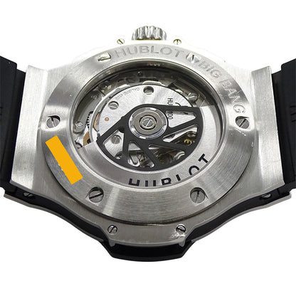 HUBLOT ウブロ ビッグバン 301.SX.130.RX メンズ 腕時計 クロノグラフ デイト 自動巻き AT ステンレス SS ラバー 磨き済み 【中古】