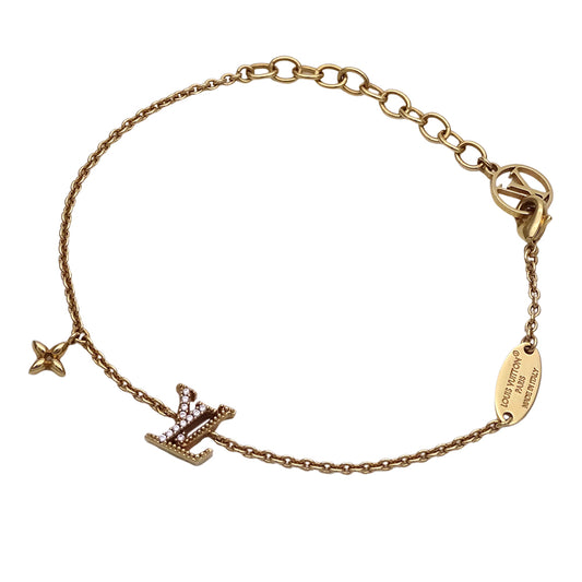 LOUIS VUITTON ルイ・ヴィトン ブレスレット LVアイコニック ブレスレット メタル ゴールド レディース M00587 【中古】