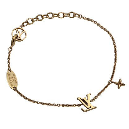 LOUIS VUITTON ルイ・ヴィトン ブレスレット LVアイコニック ブレスレット メタル ゴールド レディース M00587 【中古】