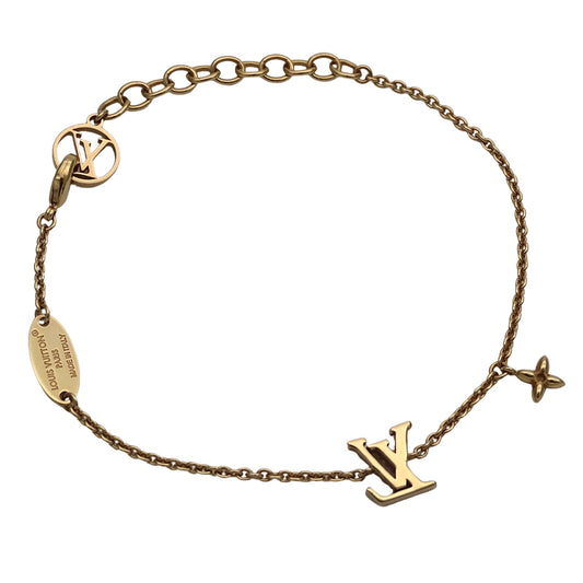 LOUIS VUITTON ルイ・ヴィトン ブレスレット LVアイコニック ブレスレット メタル ゴールド レディース M00587 【中古】
