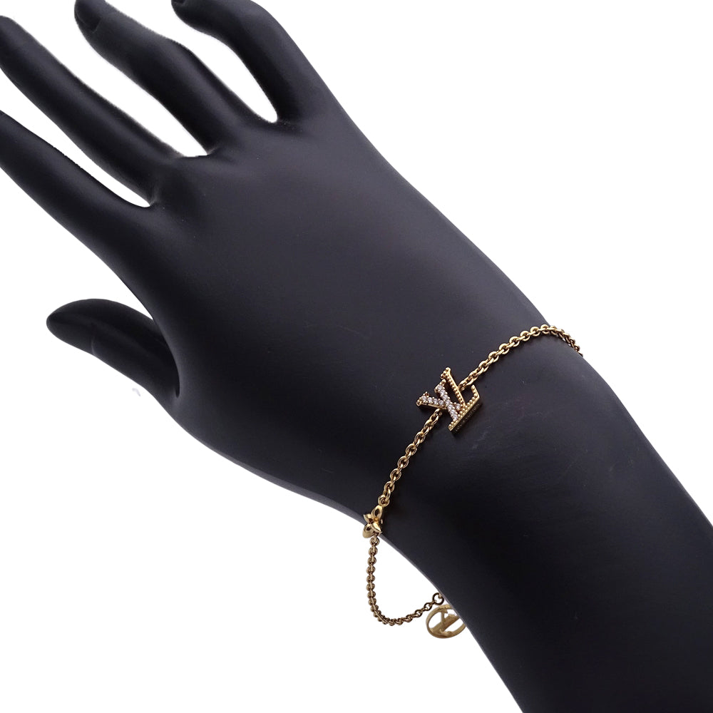 LOUIS VUITTON ルイ・ヴィトン ブレスレット LVアイコニック ブレスレット メタル ゴールド レディース M00587 【中古】