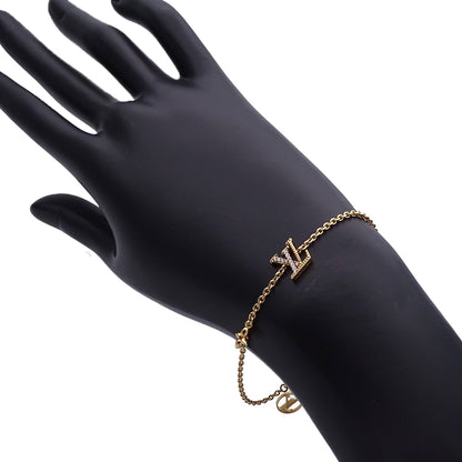 LOUIS VUITTON ルイ・ヴィトン ブレスレット LVアイコニック ブレスレット メタル ゴールド レディース M00587 【中古】