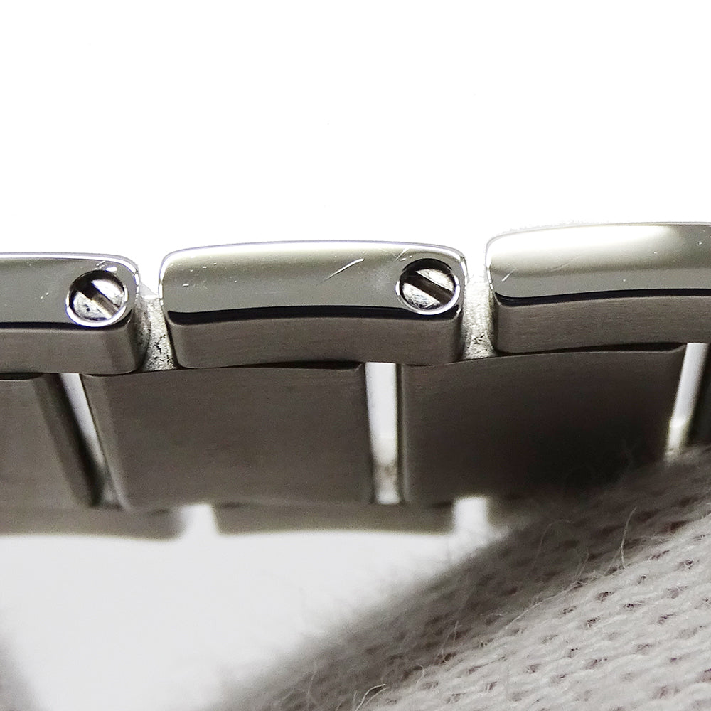 TIFFANY&Co. ティファニー アトラス 69291651 レディース 腕時計 クオーツ QZ ステンレス SS ダイヤモンド ネイビー 磨き済み 【中古】