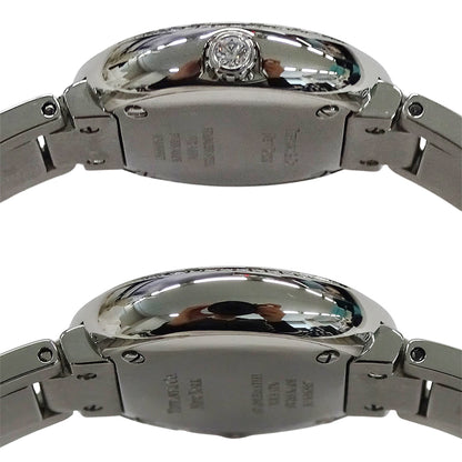 TIFFANY&Co. ティファニー アトラス 69291651 レディース 腕時計 クオーツ QZ ステンレス SS ダイヤモンド ネイビー 磨き済み 【中古】