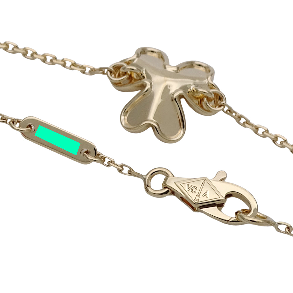 Van Cleef & Arpels ヴァンクリーフ＆アーペル フリヴォル ミニ ブレスレット 750YG イエローゴールド ダイヤモンド レディース 磨き済み 【中古】