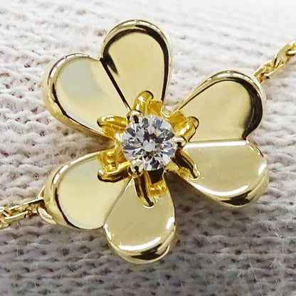 Van Cleef & Arpels ヴァンクリーフ＆アーペル フリヴォル ミニ ブレスレット 750YG イエローゴールド ダイヤモンド レディース 磨き済み 【中古】
