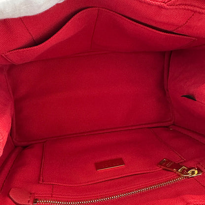 PRADA プラダ カナパ 2wayバッグ レッド 1BG439 キャンバス レディース 【中古】