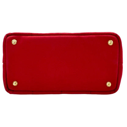 PRADA プラダ カナパ 2wayバッグ レッド 1BG439 キャンバス レディース 【中古】