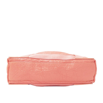 BALENCIAGA バレンシアガ ネイビーカバスXS 2wayバッグ サーモンピンク 390346 レザー レディース 【中古】