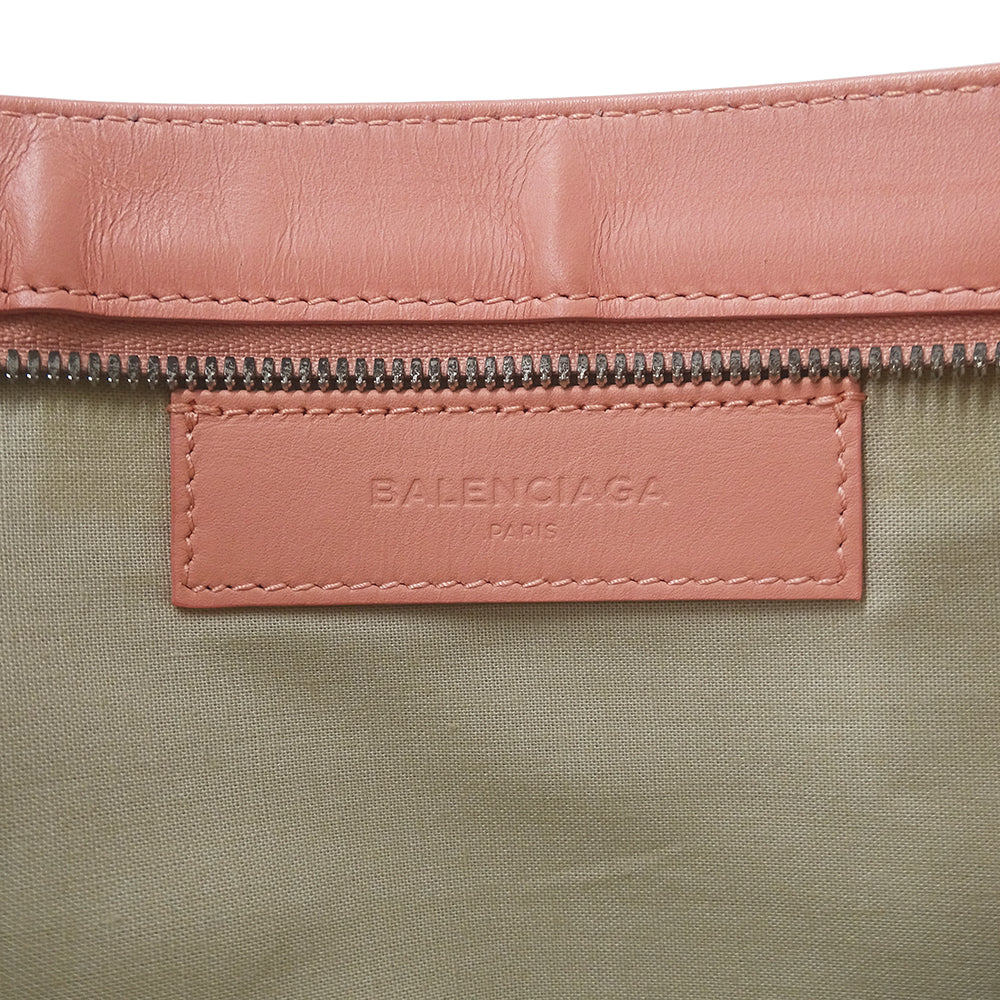 BALENCIAGA バレンシアガ クラッチ・セカンドバッグ ホワイト ピンク 410119 キャンバス レディース 【中古】