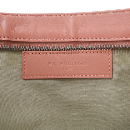 BALENCIAGA バレンシアガ クラッチ・セカンドバッグ ホワイト ピンク 410119 キャンバス レディース 【中古】